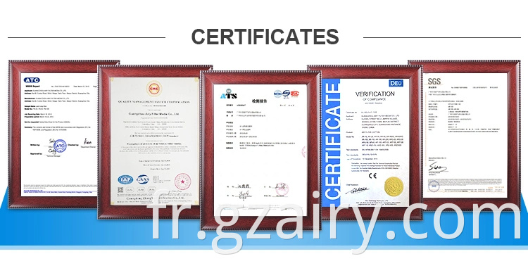 Certification CE Mesh Mesh Préfiltre pour le système de circulation aérienne